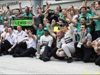 Команда Mercedes празднует дубль в Малайзии