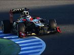 Кими Райкконен за рулем Lotus E20 на тестах в Хересе