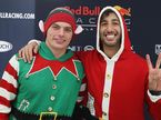 Макс Ферстаппен и Даниэль Риккардо на базе Red Bull Racing в Милтон-Кинсе