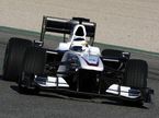 Автодром в Валенсии. Педро де ла Роса за рулем Sauber C29