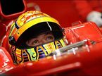 Валентино Росси на тестах Ferrari
