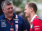 Отмар Сафнауэр, руководитель команды Racing Point, и Себастьян Феттель на Гран При США 2017 года