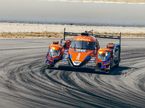 Машина команды G-Drive Racing на трассе в Барселоне