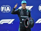 Джордж Расселл с призом Pirelli за поул на Red Bull Ring, фото XPB