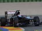 Рубенс Баррикелло за рулем Williams FW33 на тестах в Валенсии