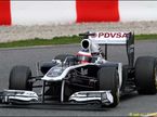Рубенс Баррикелло за рулем Williams FW33 на тестах в Барселоне