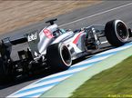 Sauber C32 на тестах в Хересе