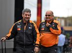 Андреа Стелла и Лука Колаянни, глава пресс-службы McLaren, фото XPB