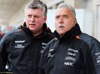 Отмар Сафнауэр и Виджей Малья, совладелец Force India