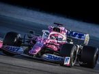 Серхио Перес за рулём новой машины Racing Point на предсезонных тестах в Барселоне