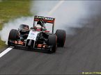 Серхио Перес, гонщик Force India, на трассе в Сузуке