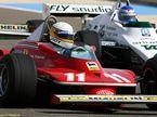 Джоди Шектер за рулём Ferrari 312 T4 и Кеке Росберг на Williams FW08, 2010 год