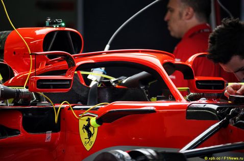 Зерклама заднего вида на Halo Ferrari