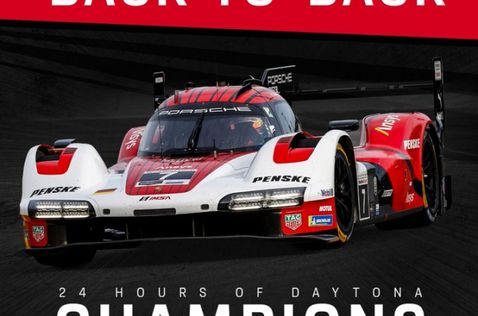 Porsche второй год подряд побеждает в Дайтоне, постер Porsche Motorsport