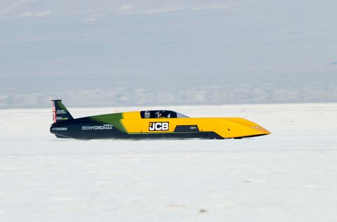 Рекордный автомобиль Hydromax во время рекордного заезда, фото пресс-службы FIA